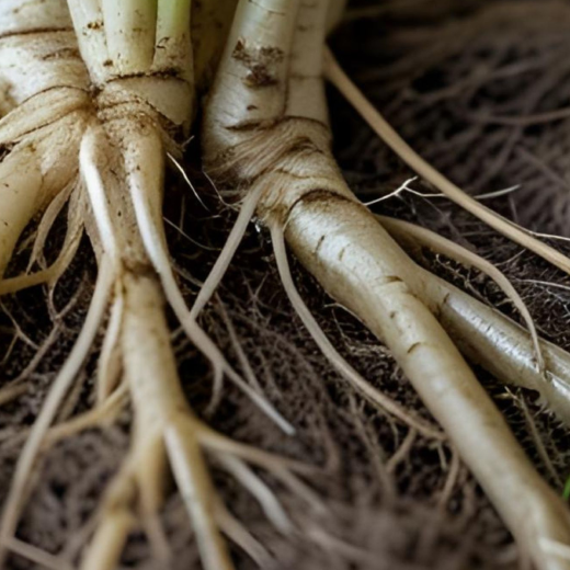 Ground couch grass root